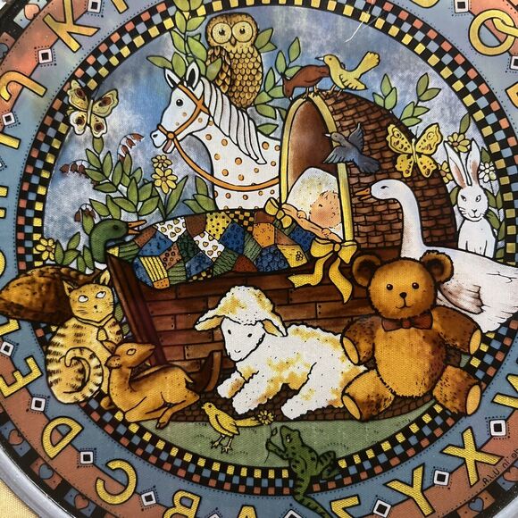 Vintage Glassmasters Stained Glass Art Suncatcher Rock-A-Bye Nursery ABC's - Picture 5 of 7